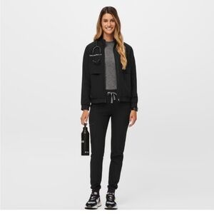 Medium Fig Sydney Scrub Jacket